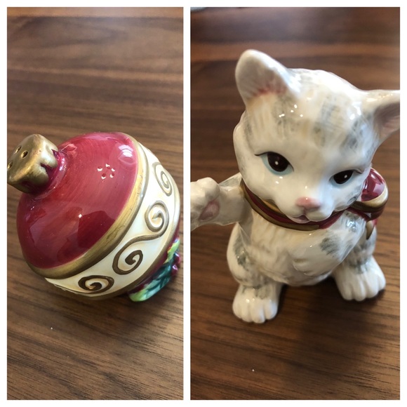 Other - Vintage Fitz & Floyd Kristmas Kitty salt & pepper